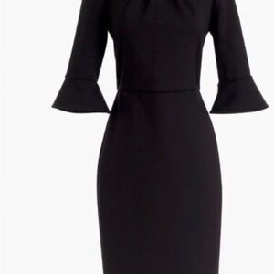 Jcrew Bell Sleeve Stretch Ponte Dress, 10T